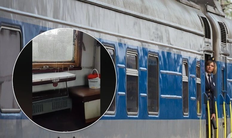 У поїзді «Укрзалізниці» дощ затопив вагон: пасажири показали відео