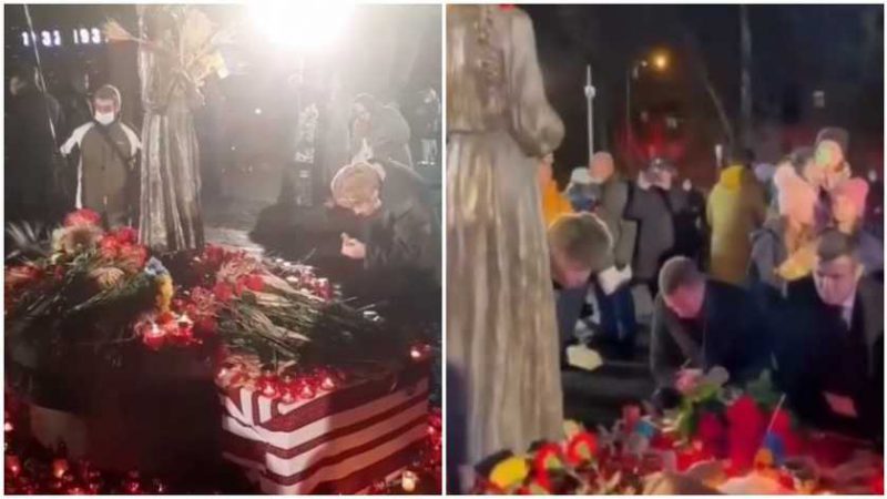 Тищенко знімав відео поряд з дідусем, який їв хліб з меморіалу Голодомору