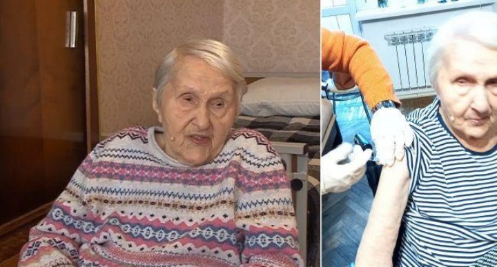 104-річна українка вакцинувалася від коронавірусу перед подорожжю за кордон (фото)