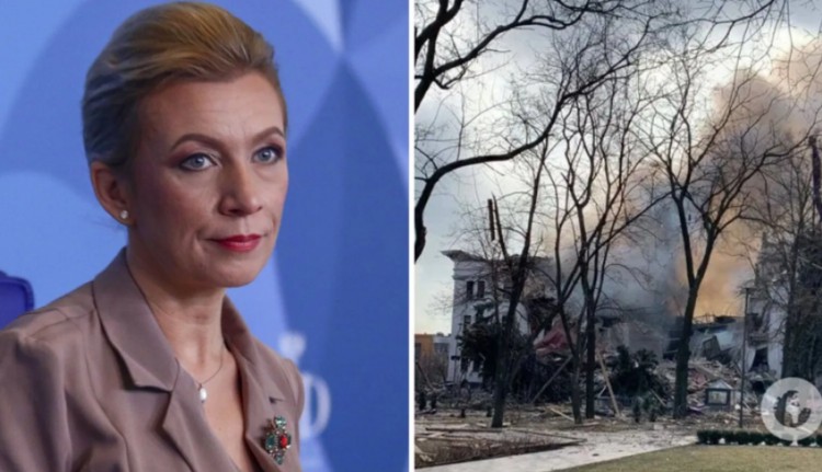 Захарова заявила, що армія РФ не бомбить в Україні міста: Подоляк нагадав їй про компенсації та тюремний термін