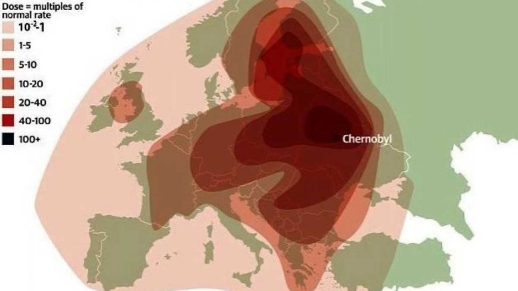 МАГАТЕ, давайте щось робити, – в Енергоатомі показали мапу радіації у Чорнобилі 1986 року