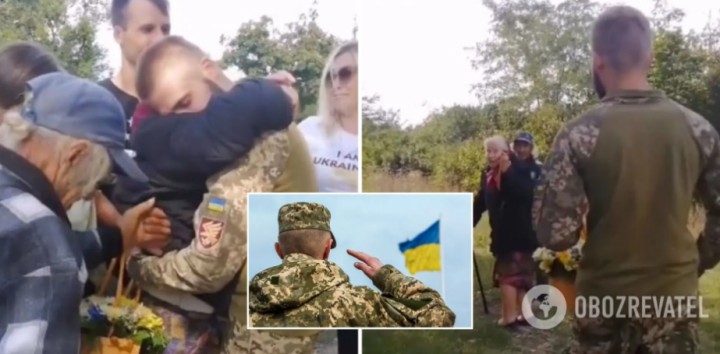 Момент найбільшого щастя: українців вразило зворушливе відео зустрічі бабусі з онуком, що захищає Україну