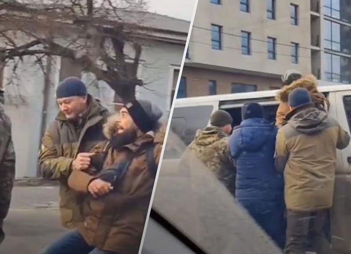 У Харкові люди у військовій формі кинули чоловіка на підлогу мікроавтобуса: що сказали у ТЦК