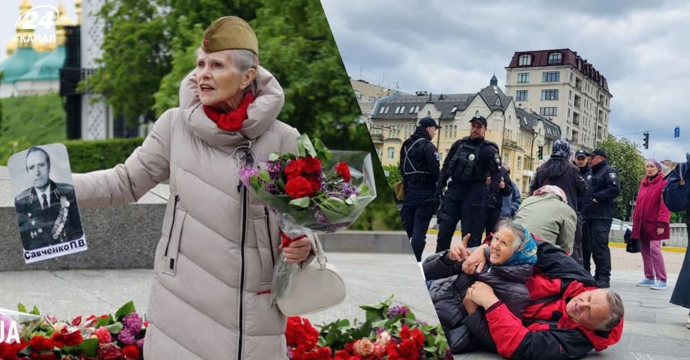 «Дєнь пабєди» у Києві – російські пісні та заборонена символіка на одязі: відео провокацій