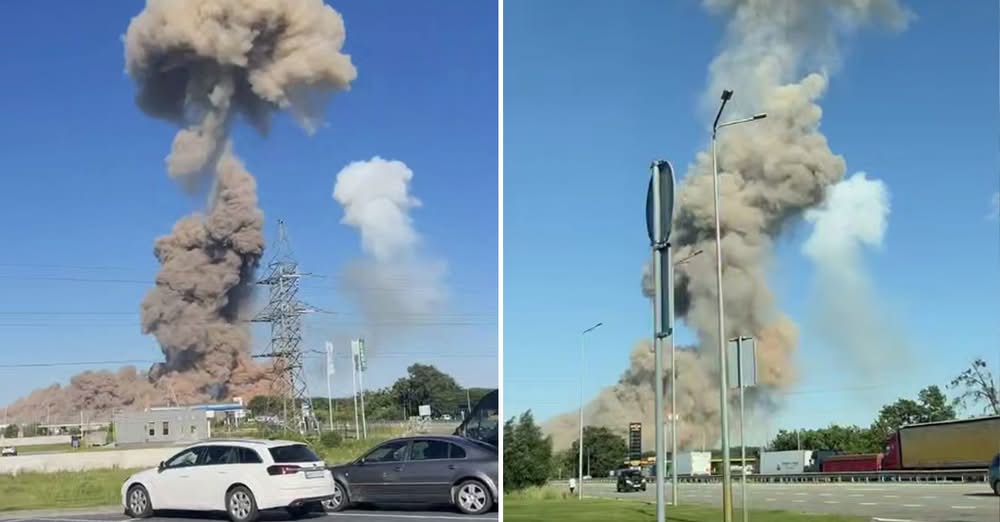 Перекрито трасу, повсюди дим, є загиблі: що відбувається на місці вибуху поблизу Житомира
