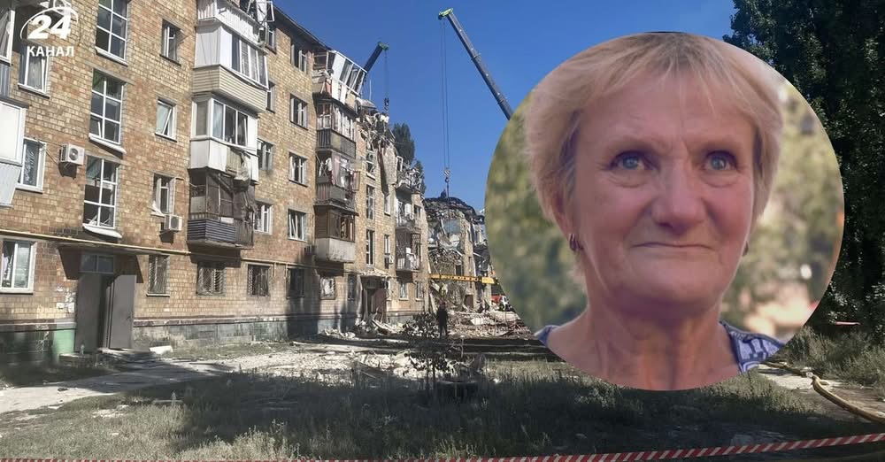 Немає моєї Яни, – мати жінки, яку вбила ракета в Києві в сльозах розповіла про стан онука й зятя