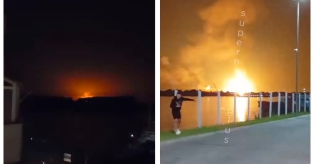 Ворог вдарив по газовому об’єкту на Одещині: вогонь бачили аж у Румунії (відео)