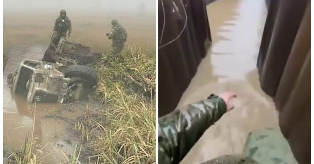 Атака на Бєлгородську дамбу: затоплює бліндажі росіян, техніка тоне у болоті