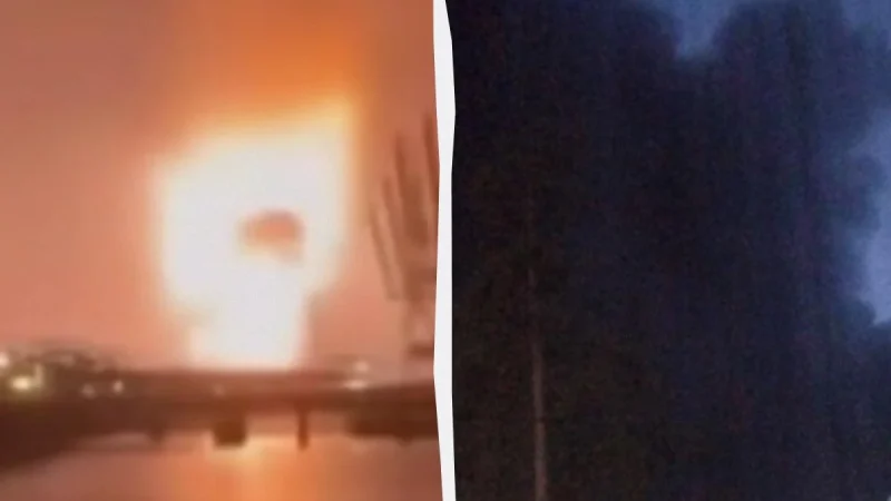 Після атаки дронів горить нафтоналивний порт у Ленінградській області РФ